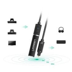 Ugreen Bezdrátový audio adaptér Ugreen Bluetooth transmitter 4.2 Toslink černý (50213 CM150)