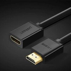 Ugreen Ugreen HDMI adaptérový kabel (samice) - HDMI (samec) 4K 10,2 Gb/s 340 Mhz audio ethernet 0,5 m černý (HD107 10140)