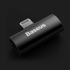 BASEUS Baseus Audio Converter L46 adaptér z konektoru Lightning na 2x Lightning port černý (CAL46-01)