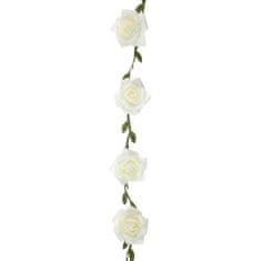 Santex Girlanda Růžičky bílá 120 cm