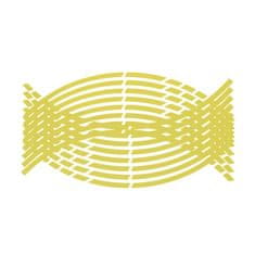 Bellestore Reflexní pásky na ráfek LumiStrips (16 nálepek), žlutá
