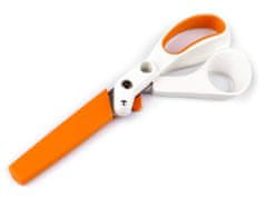 Fiskars Krejčovské nůžky na silné látky délka 21 cm - bílá oranžová