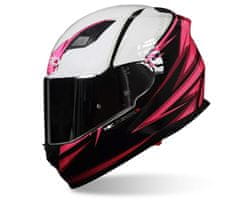 XRC Helma na moto Merchi R black/pink/white vel. L