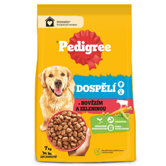 Pedigree hovězí se zeleninou pro dospělé psy 7kg