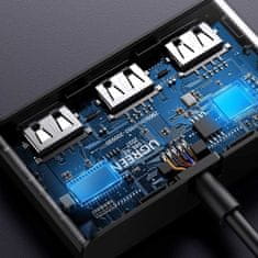 Ugreen Adaptér Ugreen USB 2 vstupy - 3 výstupy černý (CM409)