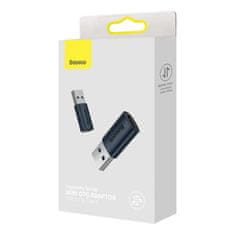 BASEUS Baseus Ingenuity Series Mini adaptér USB 3.1 OTG na USB-C modrý (ZJJQ000103)
