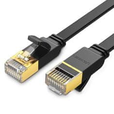 Ugreen Plochý síťový kabel Ugreen Ethernet RJ45 Cat 7 STP LAN 10 Gbps 3 m černý (NW106 11262)