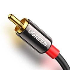 Ugreen Ugreen audio kabel 3,5 mm mini jack - 2RCA 5m černý (AV116)