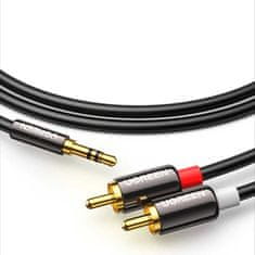 Ugreen Ugreen audio kabel 3,5 mm mini jack - 2RCA 5m černý (AV116)