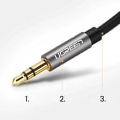 Ugreen Ugreen audio kabel AUX mini jack 3,5 mm 1 m černý (AV119)