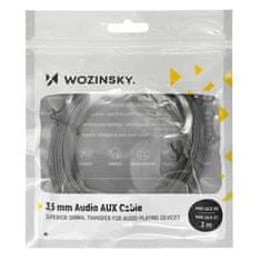 WOZINSKY Wozinsky mini jack (samice-samec) prodlužovací kabel AUX 3 m černý