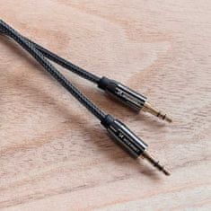 WOZINSKY Wozinsky univerzální mini jack 2x AUX kabel 2 m černý