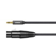 Ugreen Ugreen Audio kabel 3,5mm mini jack (samec) - XLR (samice) 1m černý (AV182)