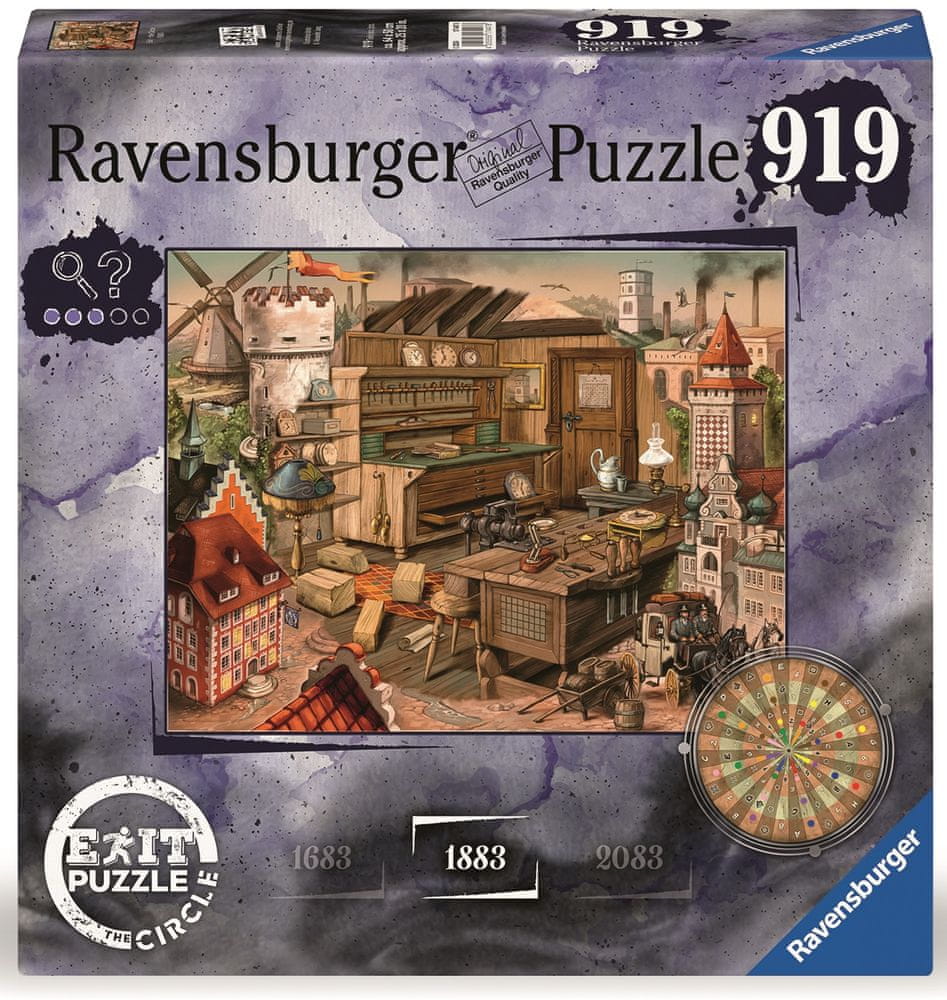 Levně Ravensburger 174478 EXIT Puzzle - The Circle: Ravensburg 1883 919 dílků