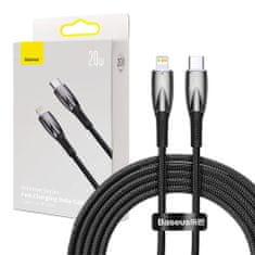 BASEUS Kabel USB-C pro Lightning Baseus řady Glimmer, 20 W, 2 m (černý)