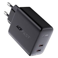 Síťová nabíječka Acefast A9, 2x USB-C, PD 40W (czarna)