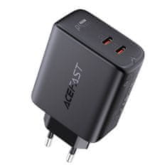 Síťová nabíječka Acefast A9, 2x USB-C, PD 40W (czarna)