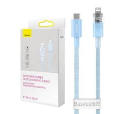 BASEUS Rychlonabíjecí kabel Baseus USB-C na Lightning Explorer Series 2m, 20W (modrý)