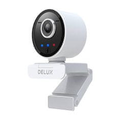 Delux Chytrá webová kamera se sledováním a vestavěným mikrofonem Delux DC07 (bílá) 2MP 1920x1080p