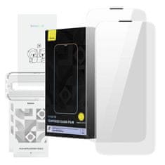 BASEUS Tvrzené sklo Baseus Corning pro iPhone 14 Pro se zabudovaným prachovým filtrem