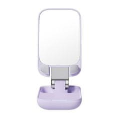 BASEUS Skládací stojan na telefon Baseus se zrcátkem (fialový)