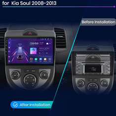 9" Autorádio KIA SOUL AM 2008-2011 Android s GPS navigací, WIFI, USB, Bluetooth, Android rádio KIA SOUL AM 2008-2011