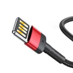 BASEUS Cafule Oboustranný kabel USB Lightning 2,4 A 1 m (černo-červený)
