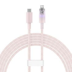 BASEUS Rychlonabíjecí kabel Baseus USB-A na Lightning Explorer Series 2m 20W (růžový)