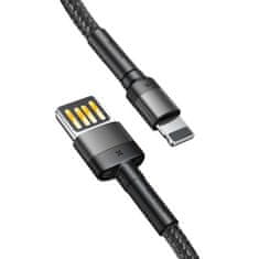 BASEUS Cafule Oboustranný kabel USB Lightning 1,5 A 2 m (šedo-černý)