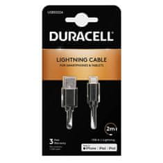 Duracell Kabel USB-Lightning Duracell 2 m (černý)