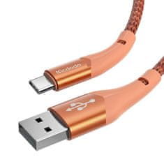 Mcdodo Kabel USB na USB-C Mcdodo Magnificence CA-7962 LED, 1m (oranžový)
