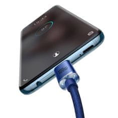 BASEUS Crystal Shine kabel USB-C na USB-C, 100 W, 1,2 m (modrý)