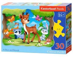 Castorland CASTORLAND Puzzle 30 dílků - Jelen a přátelé