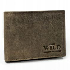 Always Wild Pánská kožená peněženka Leo, hnědá