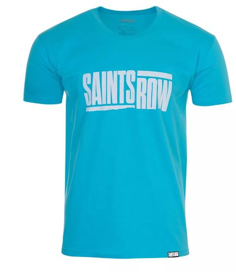 Gaya Entertainment Saints Row Logo Blue - pánské tričko - velikost S