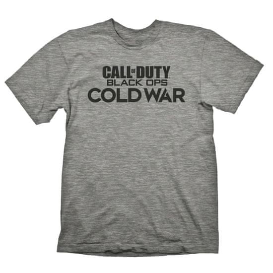 Gaya Entertainment Call of Duty: Cold War pánské tričko "Logo" šedé Melange - velikost - S