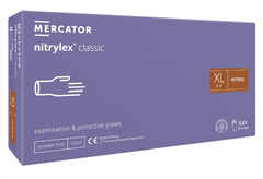 MERCATOR MEDICAL Nitrilové rukavice Mercator NITRYLEX classic, fialové, nepudr., 100 ks