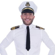 funny fashion Sada Lodní kapitán námořník - čepice, kravata a výložky