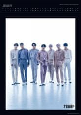 CurePink Deluxe kalendář 2024 BTS: Bangtan Boys (29,7 x 42 cm)