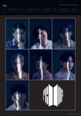 CurePink Deluxe kalendář 2024 BTS: Bangtan Boys (29,7 x 42 cm)
