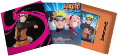 CurePink Dárkový set Naruto: Kalendář - diář - propiska (32 x 32 x 14 cm)