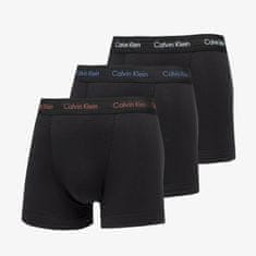 Calvin Klein Cottontretch Boxer 3-Pack Black/ Maroon/kyway/ True Navy Logos M Černá