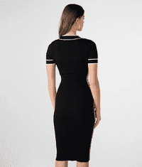 Karl Lagerfeld PARIS dámské svetrové šaty SWEATER černé XS