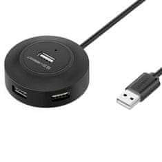 Ugreen Ugreen HUB 4v1 USB-A - 4xUSB-A 2.0 480Mb/s 1m černý (CR106)