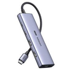 Ugreen USB C - HDMI / 2x USB C / 2x USB A HUB Ugreen CM500 - šedý