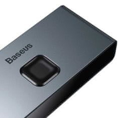 BASEUS Baseus obousměrný přepínač HDMI - 2x HDMI 4K / 30 Hz šedý (CAHUB-BC0G)