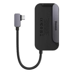 BASEUS Univerzální USB HUB pro tablet / smartphone 6v1 USB-C Baseus PadJoy - tmavě šedý
