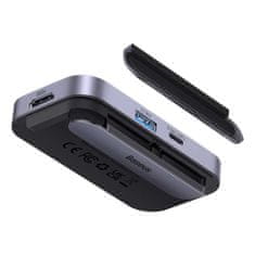 BASEUS Univerzální USB HUB pro tablet / smartphone 6v1 USB-C Baseus PadJoy - tmavě šedý
