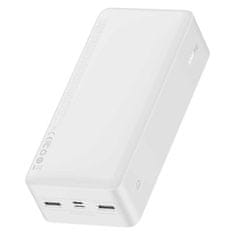 BASEUS Baseus Bipow Powerbank s displejem 30000mAh 15W bílá Overseas Edition + USB - Micro USB kabel 0,25m bílá PPBD050202