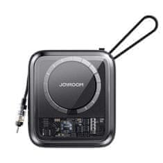 Joyroom Joyroom indukční powerbanka 10000mAh Icy Series 22,5W s vestavěným Lightning kabelem černá JR-L007